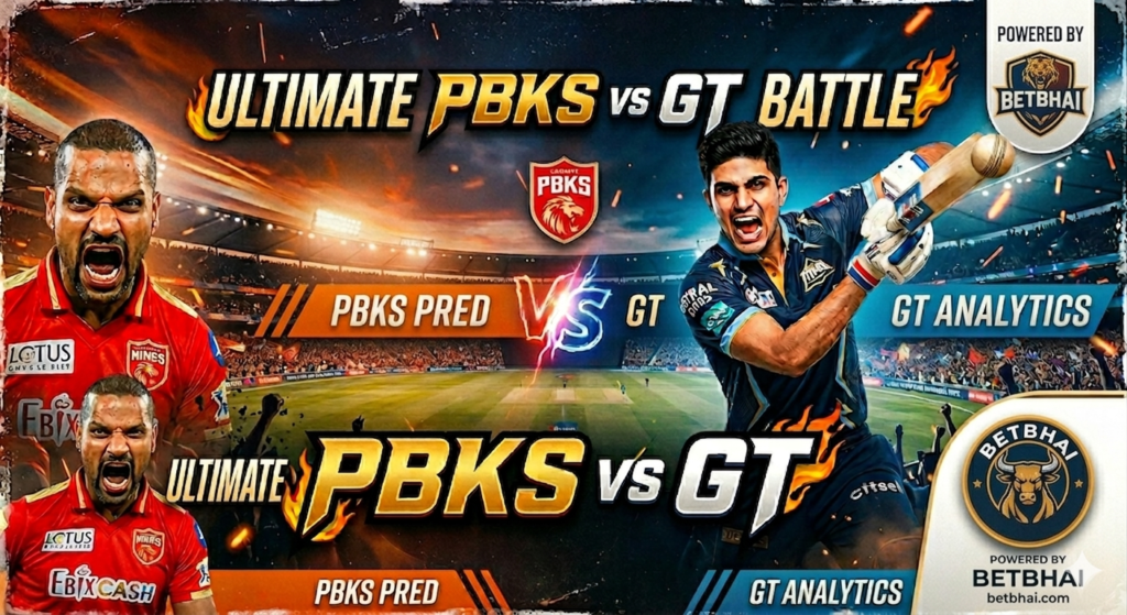 PBKS vs GT Match Prediction : Who Will Win Today? | Betbhai9